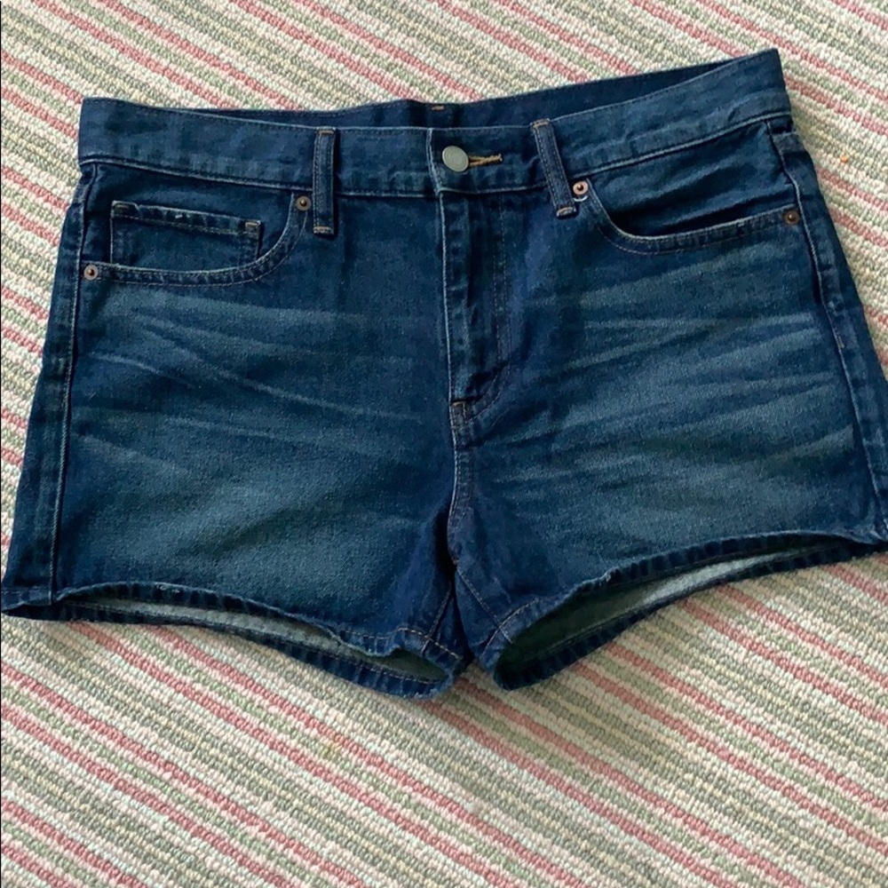 dark jean shorts